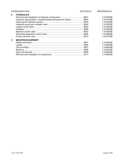 CASE 750 760 860 960 965 Loader Backhoe Service Manual - Image 3