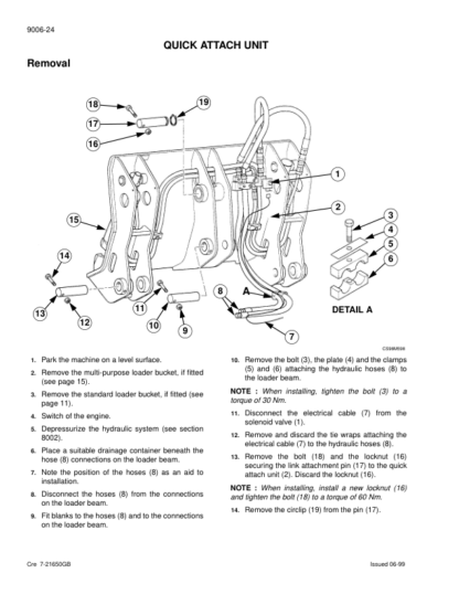 CASE 750 760 860 960 965 Loader Backhoe Service Manual - Image 12