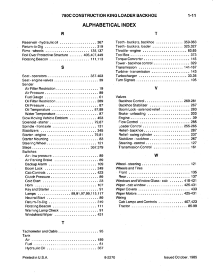 CASE 780C Construction King Loader Backhoe Parts Catalog - Image 8