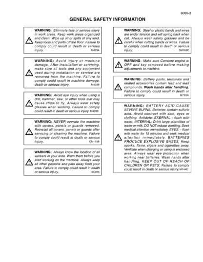 CASE IH Axial Flow 5088 6088 7088 Combine Service Manual - Image 11