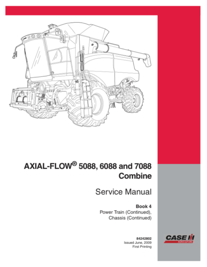 CASE IH Axial Flow 5088 6088 7088 Combine Service Manual - Image 2