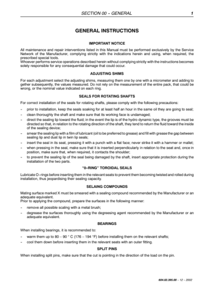 Fiat Kobelco T13 T14 T17 Telehandler Service Manual - Image 8