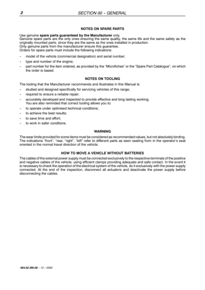 Fiat Kobelco T13 T14 T17 Telehandler Service Manual - Image 9