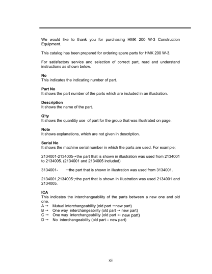 Hidromek HMK 200W-3 Hydraulic Excavator Parts Catalog - Image 5