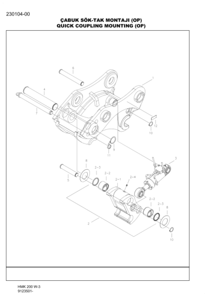 Hidromek HMK 200W-3 Hydraulic Excavator Parts Catalog - Image 11