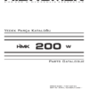 Hidromek HMK 200W Hydraulic Excavator Parts Catalog 2005 - Image 2