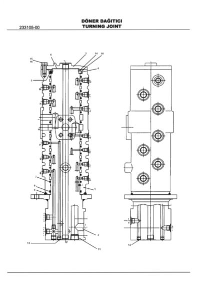 Hidromek HMK 200W Hydraulic Excavator Parts Catalog 2005 - Image 4