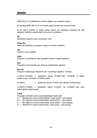 Hidromek HMK 220LC-2 LR Mitsubishi Excavator Parts Catalog - Image 3