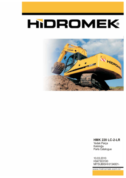 Hidromek HMK 220LC-2 LR Mitsubishi Excavator Parts Catalog - Image 2