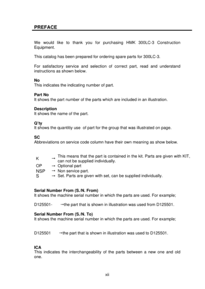 Hidromek HMK 300LC-3 Isuzu Engine Excavator Parts Catalog - Image 5