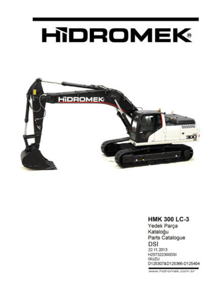 Hidromek HMK 300LC-3 Isuzu Engine Excavator Parts Catalog - Image 2