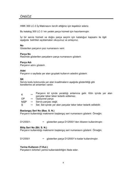 Hidromek HMK 300LC-3 Isuzu Engine Excavator Parts Catalog - Image 3