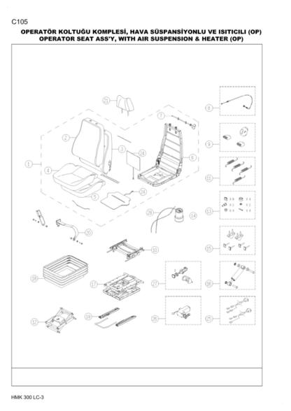Hidromek HMK 300LC-3 Isuzu Engine Excavator Parts Catalog - Image 15