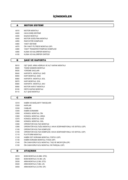 Hidromek HMK 300LC-3 Isuzu Engine Excavator Parts Catalog - Image 7