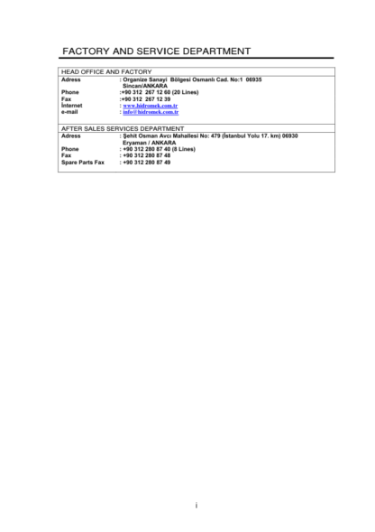 Hidromek HMK 300LC Excavator Operation and Maintenance Manual - Image 3