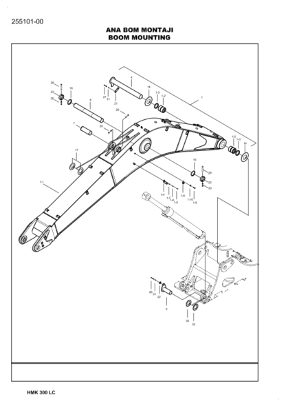 Hidromek HMK 300LC Excavator Parts Catalog - Image 6