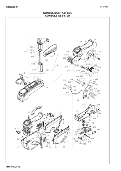 Hidromek HMK 370LC-4 HD Excavator Spare Parts Catalog - Image 14