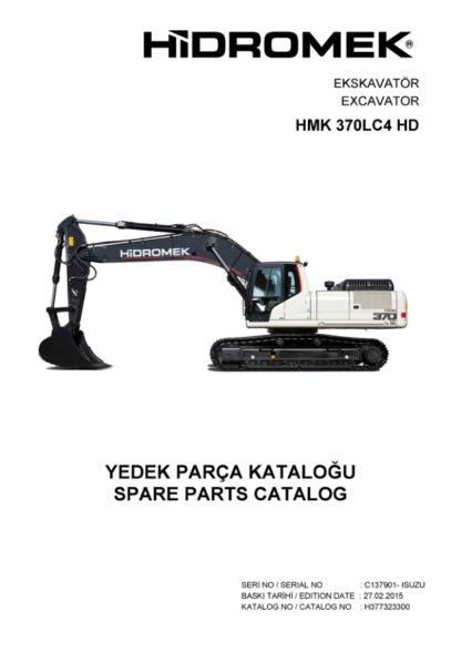 Hidromek HMK 370LC-4 HD Excavator Spare Parts Catalog - Image 2