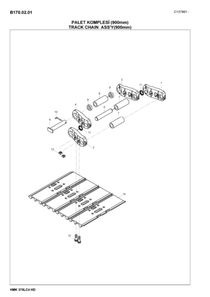 Hidromek HMK 370LC-4 HD Excavator Spare Parts Catalog - Image 13