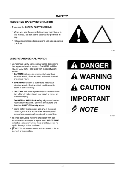 Hitachi EX1200-6 LC Excavator Operator Manual, Parts Catalog - Image 5