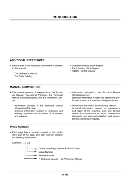 Hitachi EX3600-6 Excavator Workshop Manual - Image 4