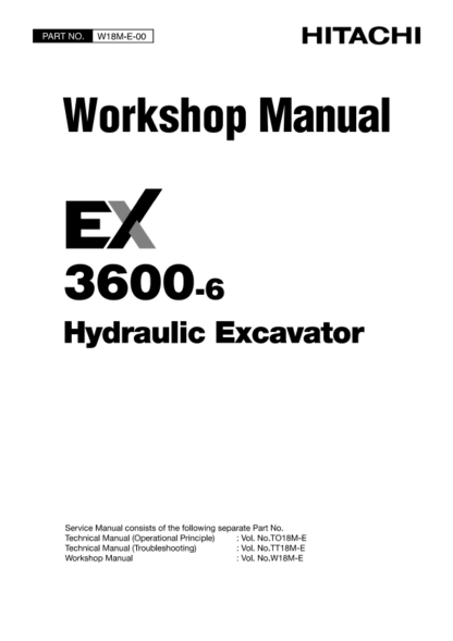 Hitachi EX3600-6 Excavator Workshop Manual - Image 2