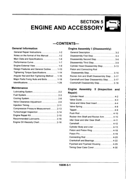 Hitachi EX400-5 Excavator Workshop Manual - Image 11