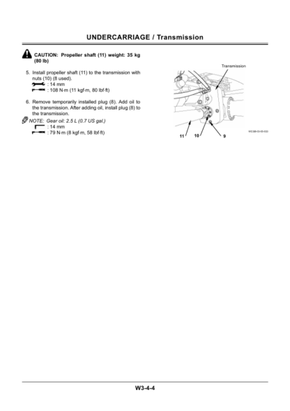 Hitachi ZX210W-3 220W-3 Excavator Workshop Manual - Image 9