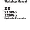 Hitachi ZX210W-3 220W-3 Excavator Workshop Manual - Image 2