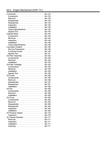 Isuzu 4HK1 2007 N-Series Engine Workshop Manual - Image 6