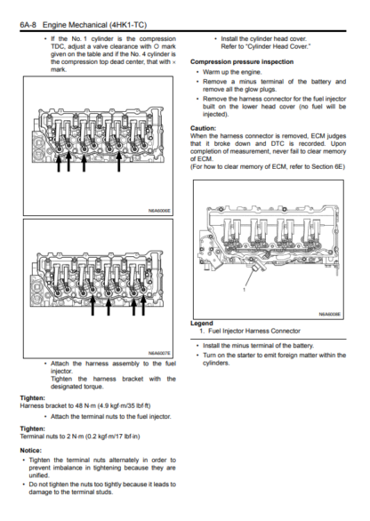 Isuzu 4HK1 2007 N-Series Engine Workshop Manual - Image 8