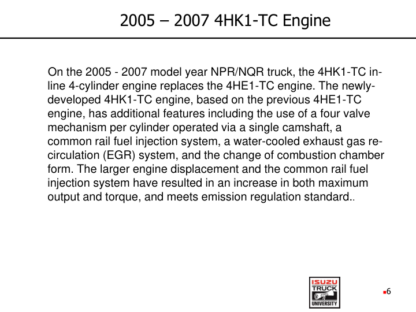 Isuzu 4HK1 6HK1 Engine Diagnostic Guide - Image 7