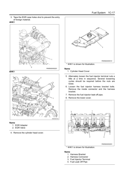 Isuzu 4HK1 6HK1 Engine Workshop Manual - Image 10