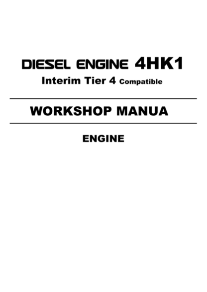 Isuzu 4HK1 Engine Technical Manual - Image 2