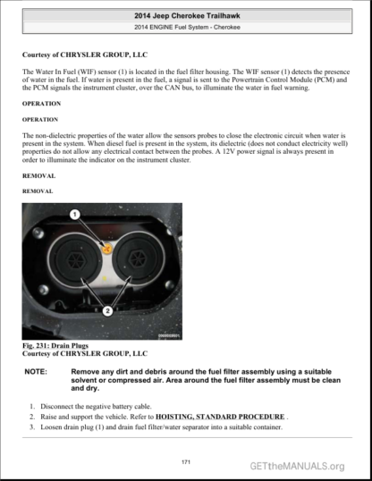 Jeep Cherokee KL Trailhawk 2014 Service Repair Manual - Image 9
