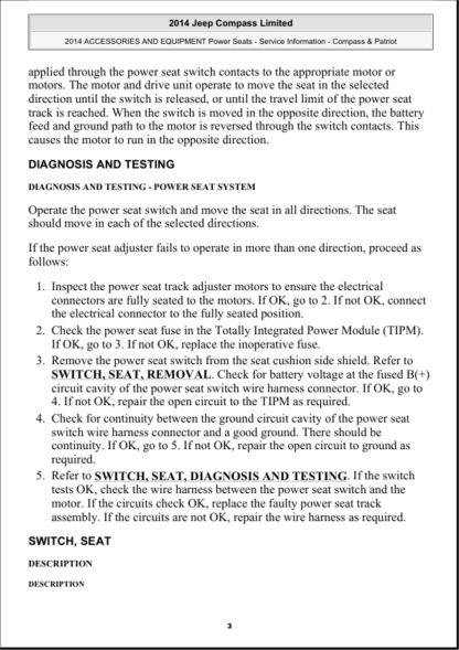 Jeep Compass and Patriot 2007-2016 FULL Service Repair Workshop Manual - Image 12