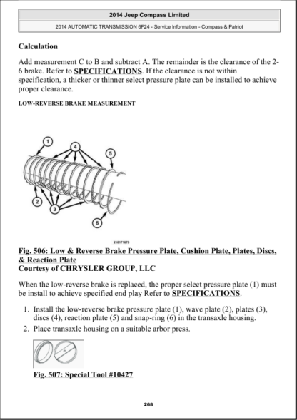 Jeep Compass and Patriot 2007-2016 FULL Service Repair Workshop Manual - Image 13