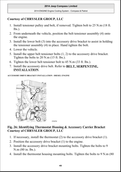 Jeep Compass and Patriot 2007-2016 FULL Service Repair Workshop Manual - Image 14