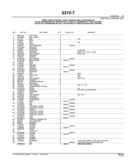 John Deere 410G Backhoe Loader Parts Catalog - Image 10