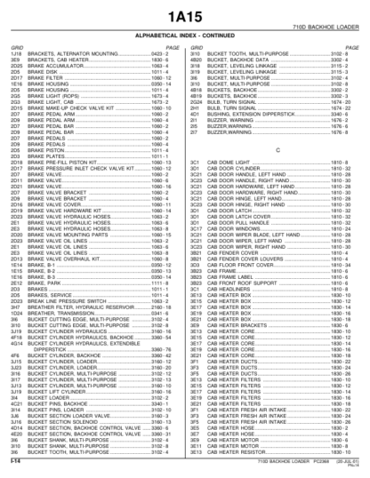 John Deere 710D Backhoe Parts Catalog - Image 6