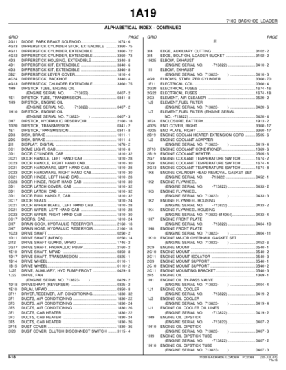 John Deere 710D Backhoe Parts Catalog - Image 10