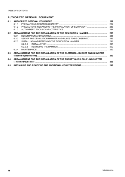 Komatsu PC80MR-3 Excavator Operation and Maintenance Manual - Image 10