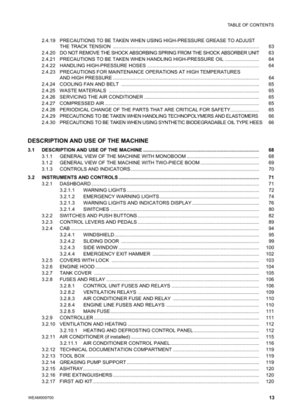 Komatsu PC80MR-3 Excavator Operation and Maintenance Manual - Image 5