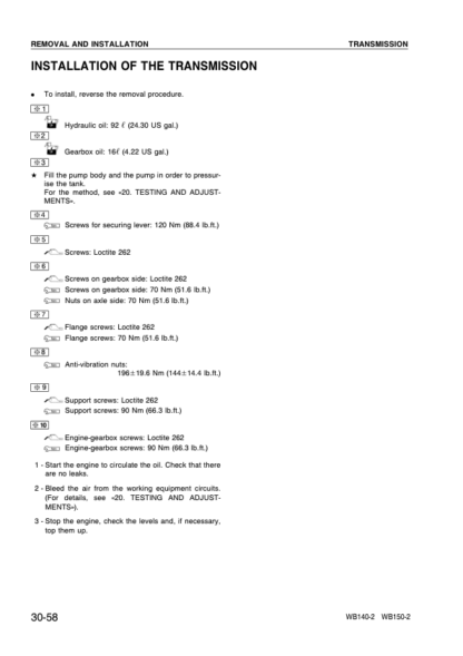Komatsu WB140-2 WB150-2 Backhoe Loader Shop Service Manual WEBD001102 - Image 11