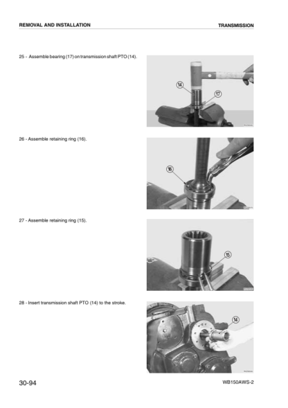 Komatsu WB150AWS-2 Backhoe Loader Shop Service Manual WEBD003301 - Image 7