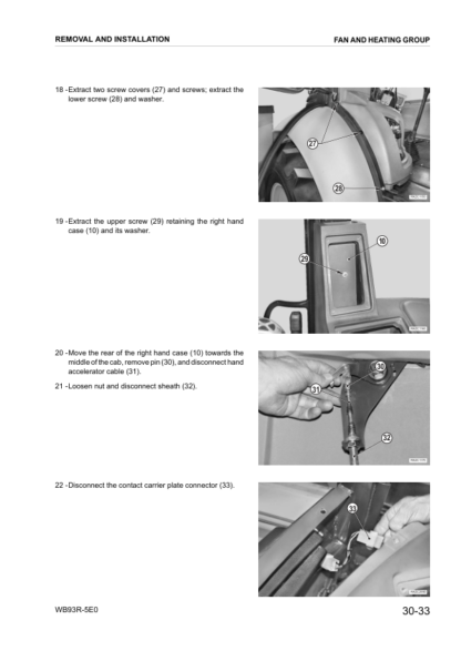 Komatsu WB93R-5 Backhoe Shop Manual F60003 and up - Image 11