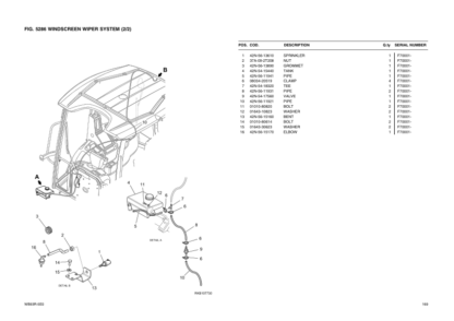 Komatsu WB93R-5E0 Backhoe Parts Catalog - Image 7