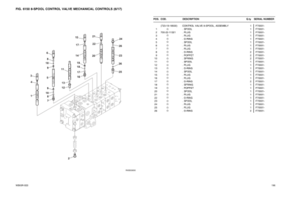 Komatsu WB93R-5E0 Backhoe Parts Catalog - Image 9