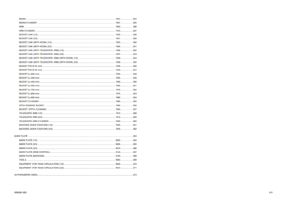 Komatsu WB93R-5E0 Backhoe Parts Catalog - Image 3