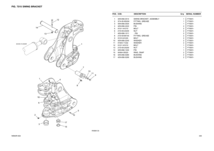 Komatsu WB93R-5E0 Backhoe Parts Catalog - Image 11